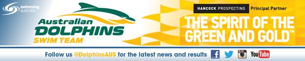 Australian Dolphins swim team banner