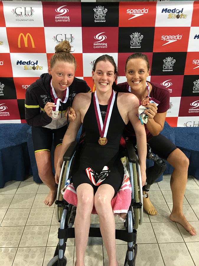Rachael-Watson-Lakehisha-Patterson-Ellie-Cole---100m-Multi-Class-QLD-TITLES-