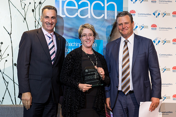 austswim-John-Sidoti-MP-Jane-Couchman-Rainbow-Cluub-and-host-Tim-Gilbert